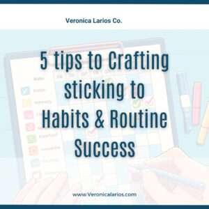 Crafting & sticking to habits text